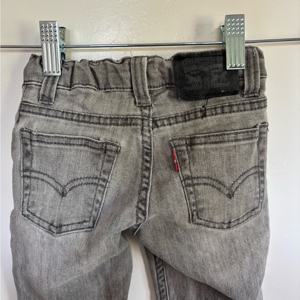 Levi’s Gray Stretch Denim Jeans – Toddler 2T | A10